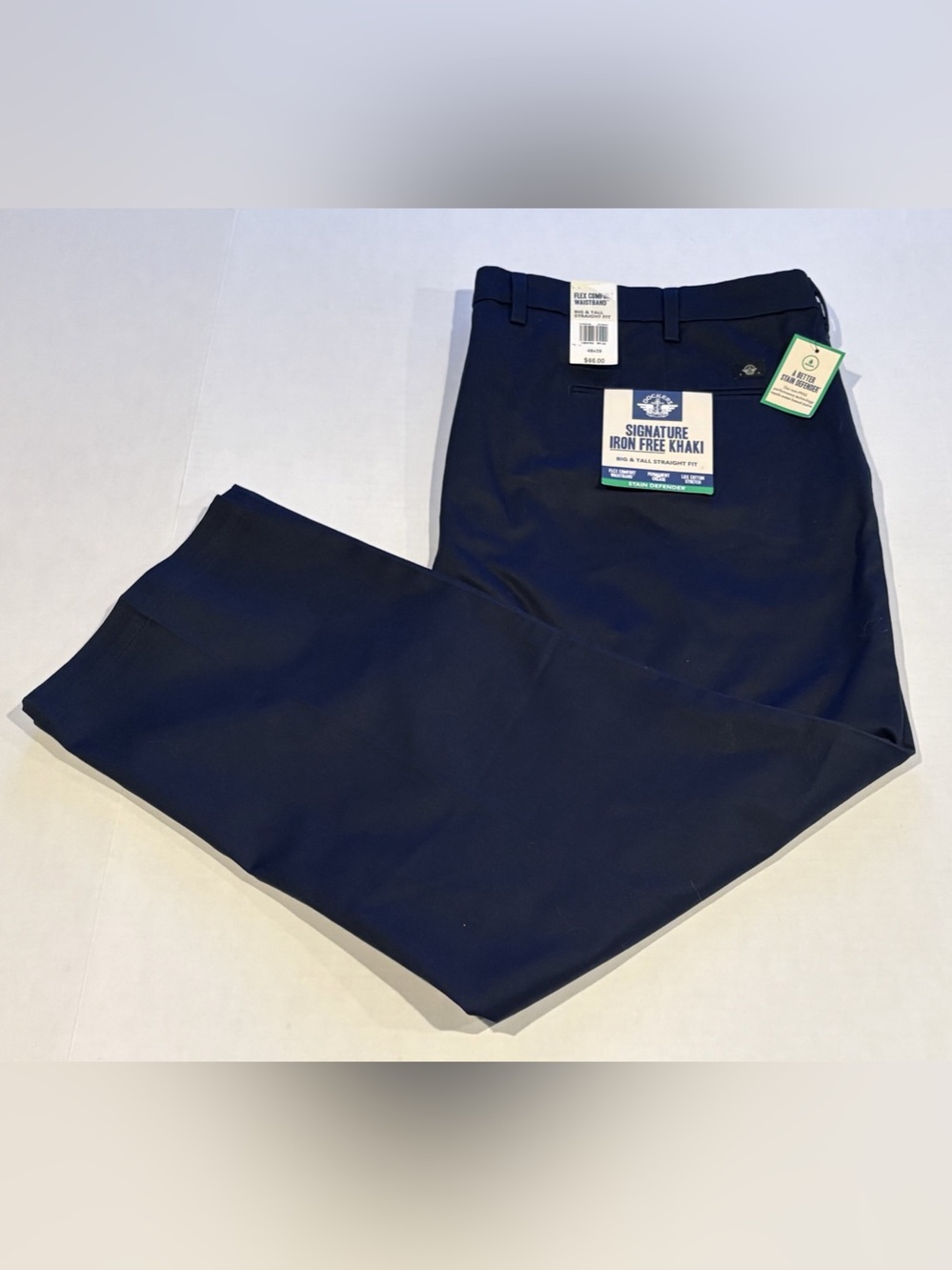 Dockers Signature Iron Free Khaki Iron Free Khaki Pants in Blue 42x29 NWT